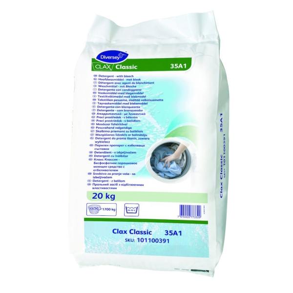 Diversey Clax Classic 35A1 phosphatfreiesTextilwaschmittel 20 kg Sack