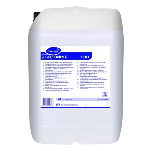 Diversey Clax Delta G 11A1 hochkonzentriertes Kombinationswaschmittel 20 l Kanister