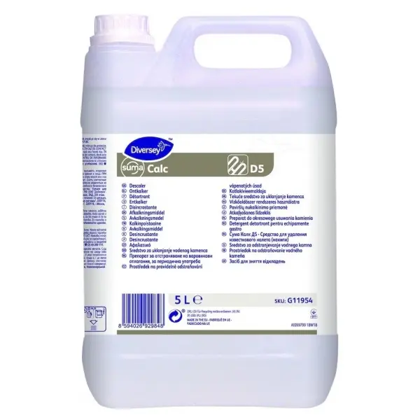 Diversey Suma Calc D5 konzentrierter Reiniger und Entkalker 5 l Kanister