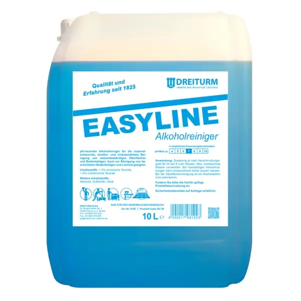 Dreiturm EASYLINE Alkoholreiniger  10 l Kanister