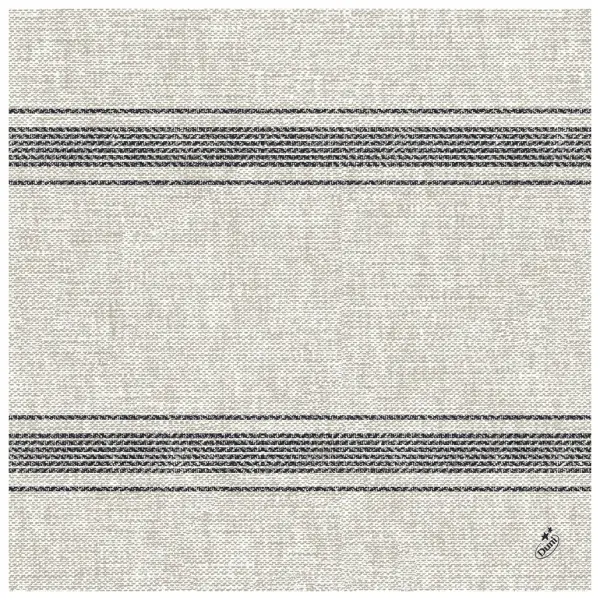 Duni Zelltuch Serviette Klassik 4-lagig, 40 x 40 cm, 1/4 Falz, Cocina black 1 Karton = 6 x 50 Stück