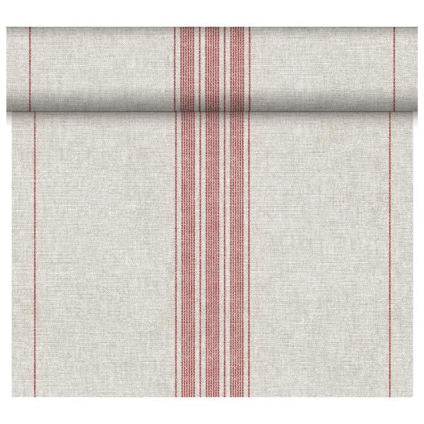 Duni Dunicel Tischläufer Tete a Tete 24 m x 40 cm, Cocina bordeaux 1 Karton = 4 Rollen