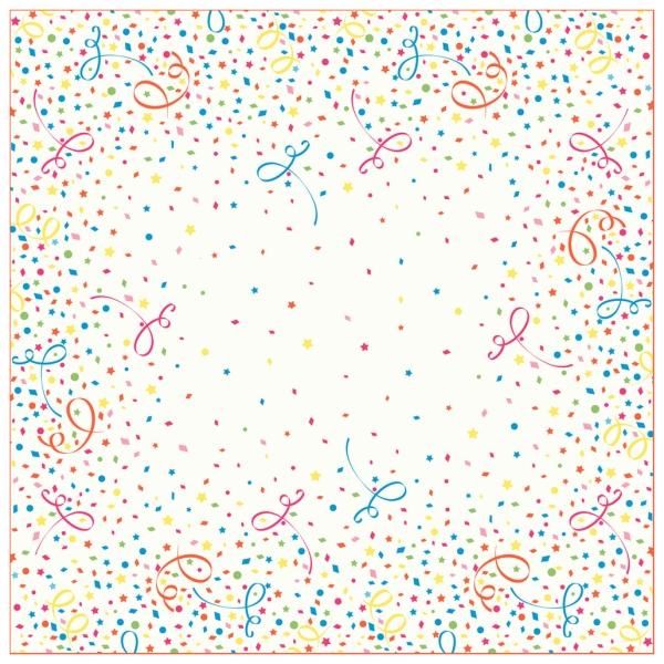 Duni Dunisilk Mitteldecke 84 x 84 cm, Confetti 1 Karton = 5 x 20 Stück