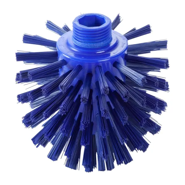 Haug Wolfbürste ohne Stiel ungeschlitzt 135 x Ø120 mm blau