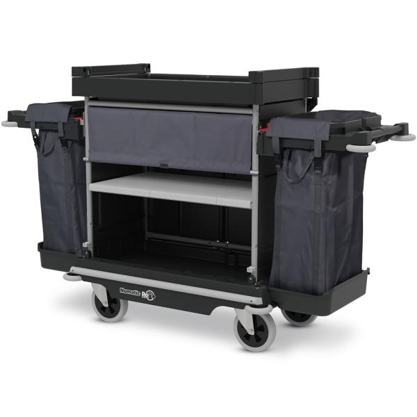 NUMATIC Hotelwagen NKU32RFF große Ablagefläche mit 2x 100 l Wäschesack