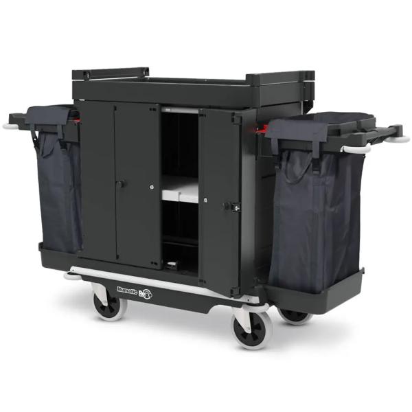 NUMATIC Hotelwagen NKU32RHF mit abschließbaren Türen und 2x 100 l Wäschesack