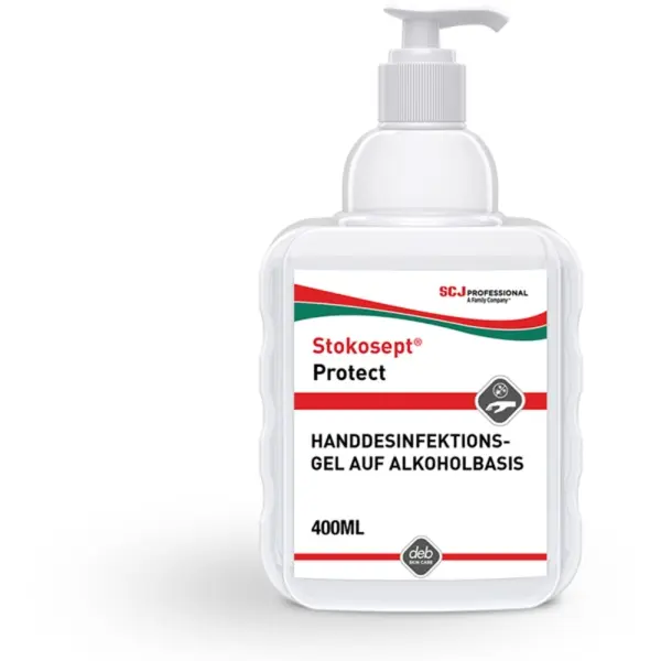 SC Johnson Stokosept® Protect Handschutzgel auf Alkoholbasis 400 ml Flasche m. Pumpe