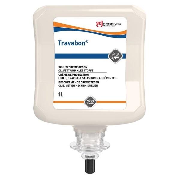 SC Johnson Travabon® Hautschutzcreme gegen Öl, Fett und Klebstoffe 1 l Kartusche