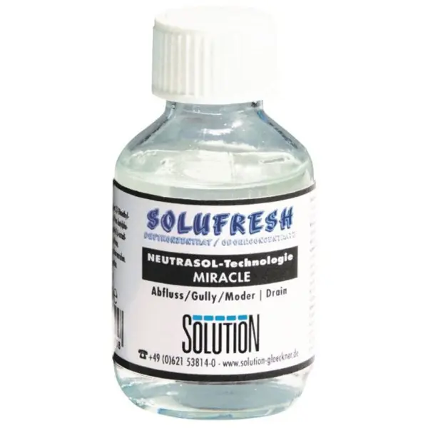 SOLUTION SOLUFRESH NEUTRASOL Duftkonzentrat Miracle (Abfluss, Gully, Moder) 1 Karton = 4 Flaschen