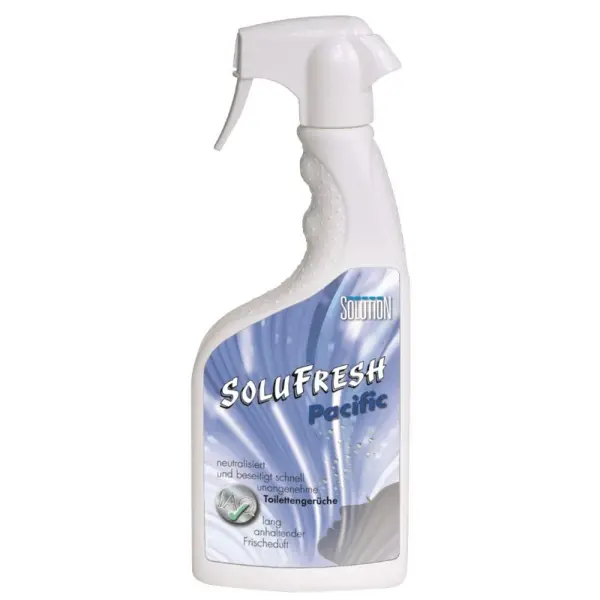 SOLUTION Solufresh Toilette Pacific blau Neutralisiert und beseitigt Toilettengerüche 750 ml Flasche