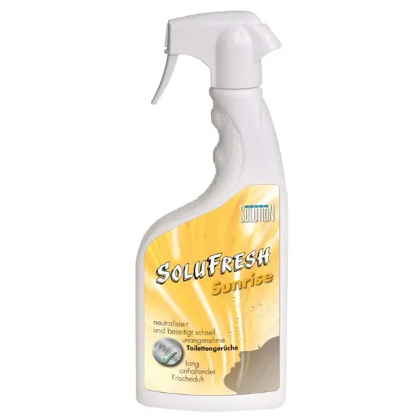 SOLUTION Solufresh Toilette Sunrise gelb Neutralisiert und beseitigt Toilettengerüche 750 ml Flasche