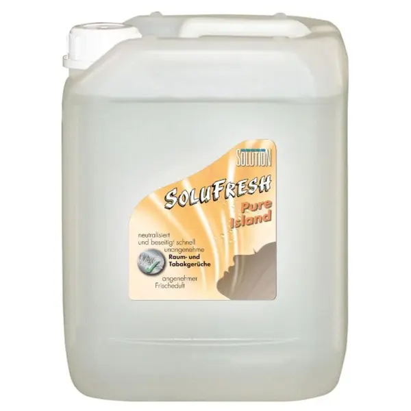 SOLUTION Solufresh Raum-Tabak Pure Island neutralisiert und beseitigt Raum- und Tabakgerüche 5 l Kanister