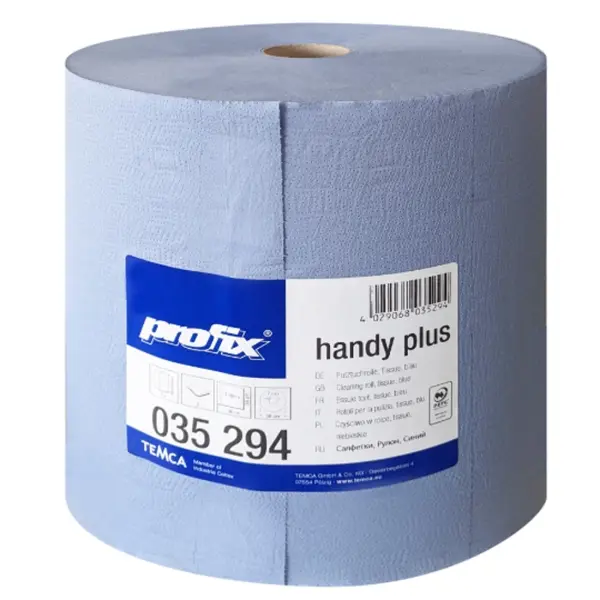 profix® handy plus Putztuchrolle 2-lagig, 38 x 36 cm, blau, perforiert 1 Rolle = 1500 Blatt