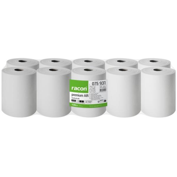 racon® premium AIR Handtuchrollen 1-lagig, Airlaid, 20 x 27 cm, hochweiß, perforiert 1 Pack = 10 Rollen