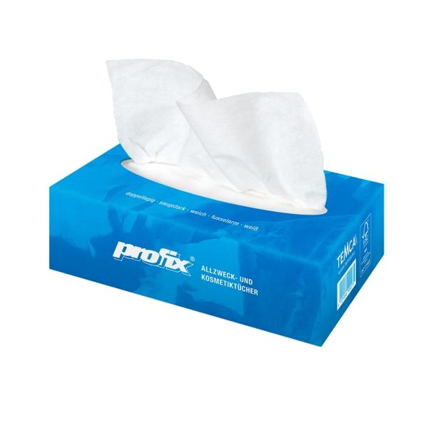 profix® Allzweck- und Labortücher 2-lagig, 20,7 x 20 cm 1 Karton = 32 Boxen x 150 Tücher
