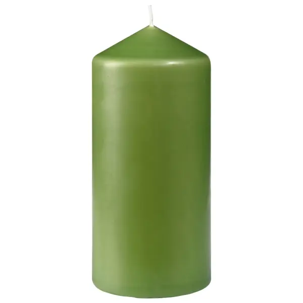 Duni Stumpenkerzen 130 x 60 mm, leaf green 1 Karton = 2 x 6 Stück