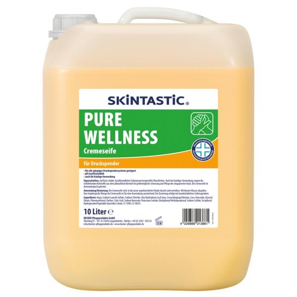 SKINTASTIC® PURE WELLNESS Cremeseife für Druckspender 10 l Kanister