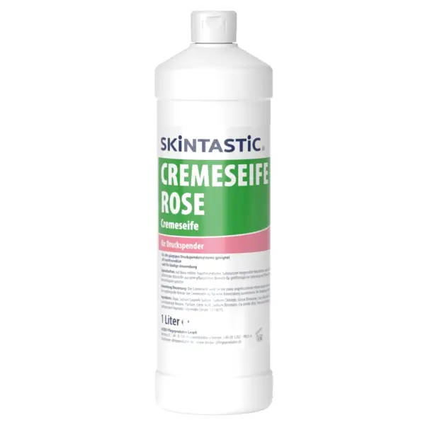 SKINTASTIC® CREMESEIFE ROSÉ Cremeseife für Druckspender 1 l Flasche