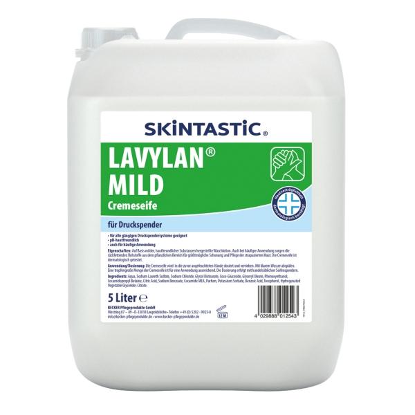SKINTASTIC® LAVYLAN® MILD Cremeseife für Druckspender 5 l Kanister