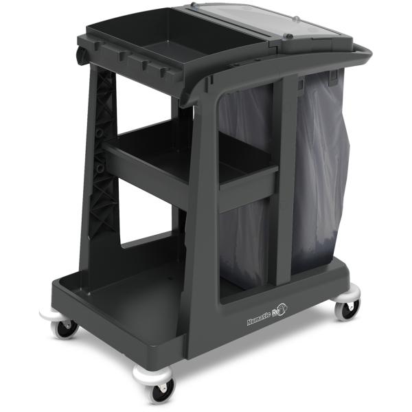 NUMATIC Reinigungswagen EcoMatic EM1 Servicewagen mit 120 l Abfalleinheit