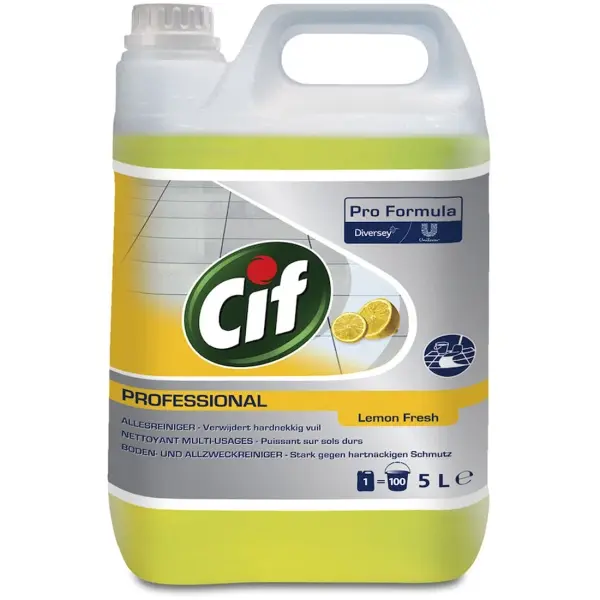 Diversey Cif Professional Allzweckreiniger Zitrus mit Geruchsneutralisierer 5 l Kanister