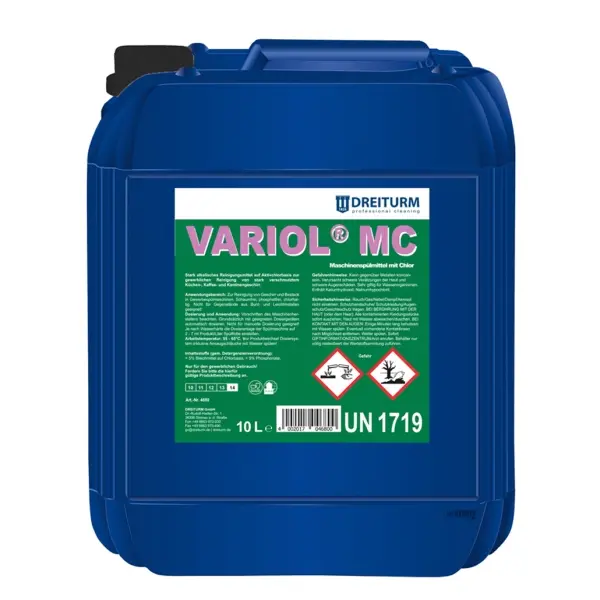 Dreiturm Variol MC Maschinen-Geschirrspüler mit Chlor 10 l Kanister