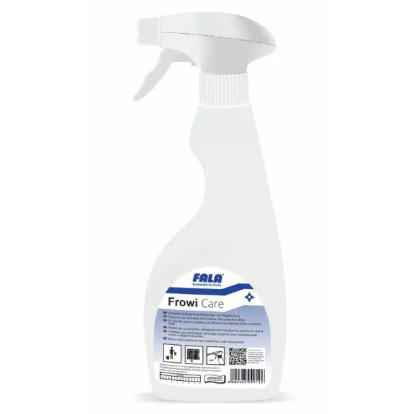 FALA Frowi Care Gebrauchsfertiger Edelstahlreiniger mit Pflegewirkung 500 ml Flasche