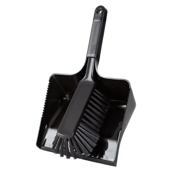 Haug Kehrschaufel mit Handfeger 35 cm schwarz