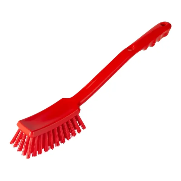 Haug Stielbürste mit langem Griff 40 cm rot