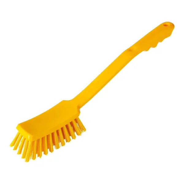Haug Stielbürste mit langem Griff 40 cm gelb