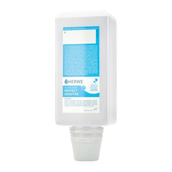 HERWEDERM Protect Sensitive parfümfreies Hautschutzgel 1 l Beutelflasche