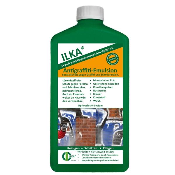 ILKA Antigraffiti-Emulsion Spezialschutz gegen Graffiti und Schmierereien 1 l Flasche