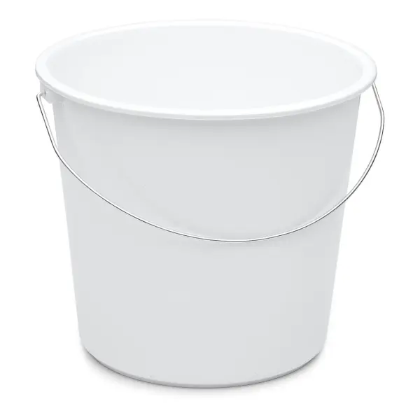 Haushaltseimer 10 l Kunststoff weiss
