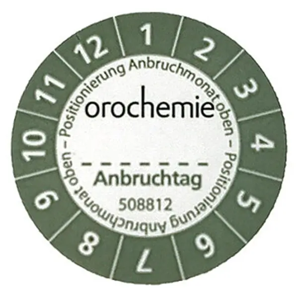 orochemie Anbruchetiketten für Mindesthaltbarkeitsdatum  1 Set = 20 Aufkleber orochemie Anbruchetiketten für Mindesthaltbarkeitsdatum  1 Set = 20 Aufkleber