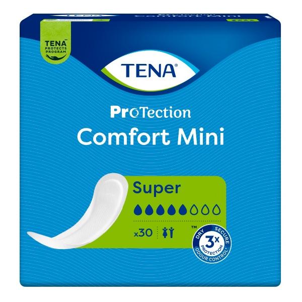 TENA ProTection Comfort Mini Super Einlagen für mittlere Blasenschwäche 1 Beutel = 30 Stück