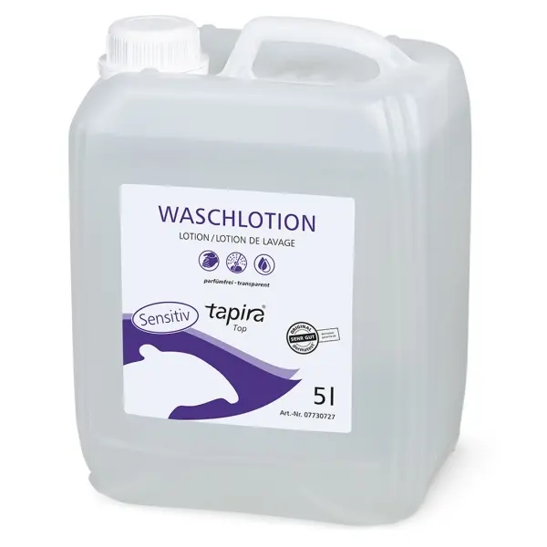 tapira Top Waschlotion sensitiv parfümfrei, transparent 5 l Kanister