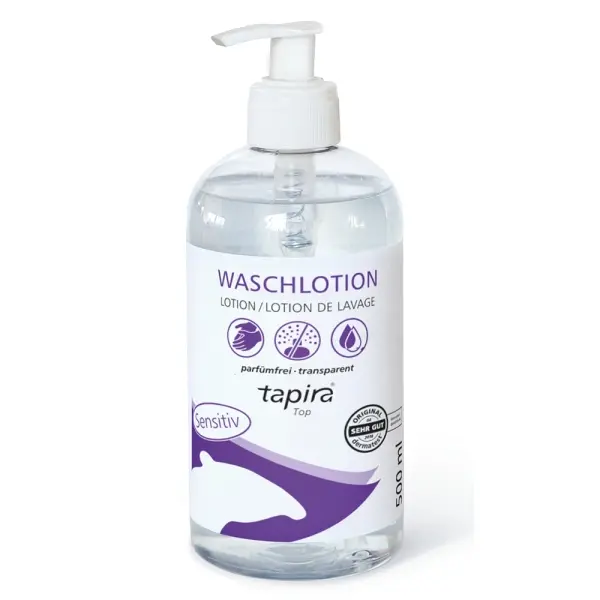 tapira Top Waschlotion sensitiv parfümfrei, transparent 500 ml Flasche