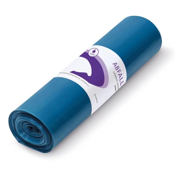 tapira Abfallsack TOP 120 l, 75 my, blau 700 x 1100 mm, LDPE 1 Rolle = 15 Stück