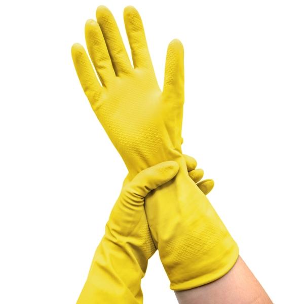 tapira Plus Haushaltshandschuh gelb Latex, Länge 30 cm Gr. XL