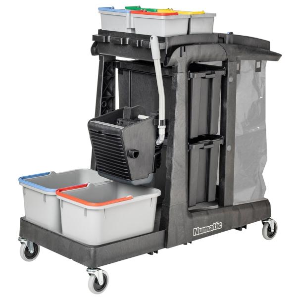 NUMATIC Reinigungswagen EcoMatic EM5A mit Universalpresse