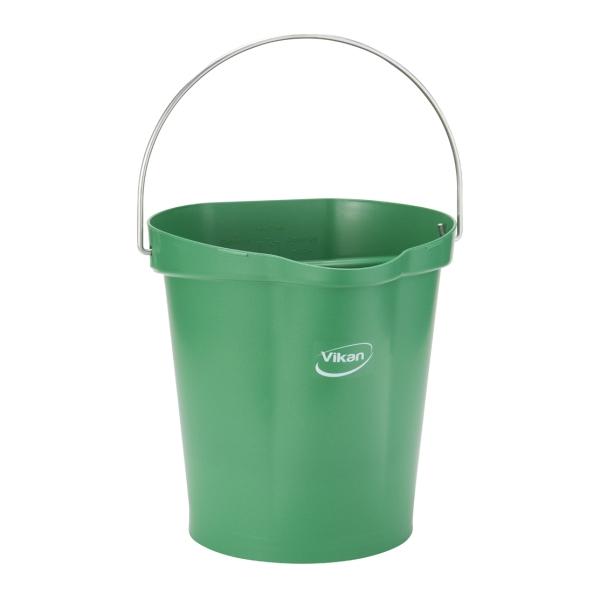 Vikan Eimer, metalldetektierbar 12 Liter grün