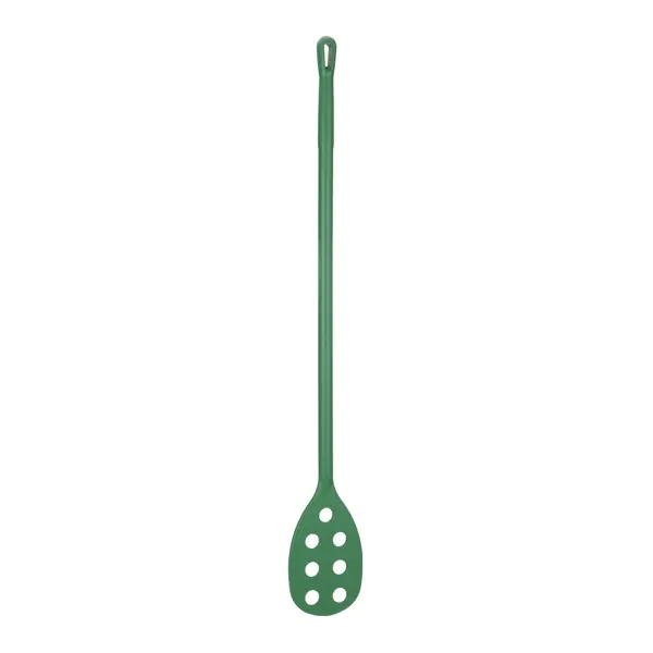 Vikan Langer Rührlöffel mit kleinem Lochblatt metalldetektierbar, Ø31 mm, 1200 mm grün