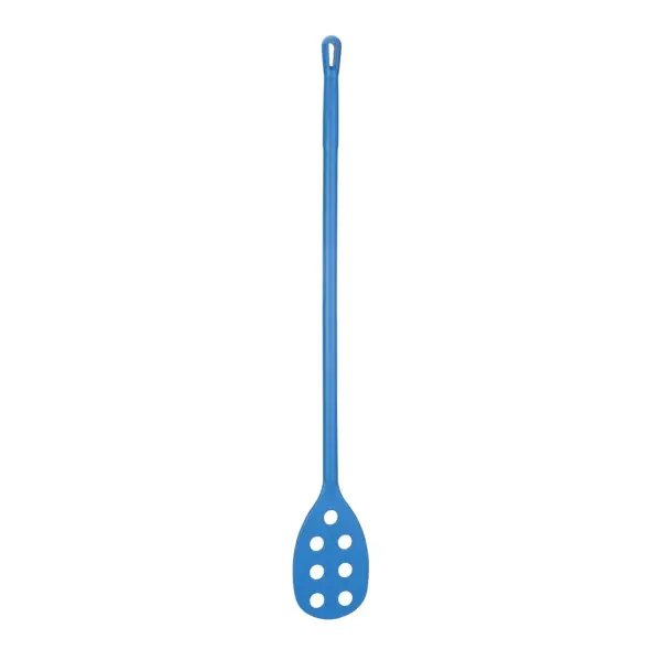 Vikan Langer Rührlöffel mit kleinem Lochblatt metalldetektierbar, Ø31 mm, 1200 mm blau