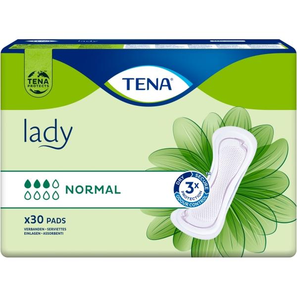 TENA Lady Normal Einlagen für leichte Blasenschwäche 1 Beutel = 30 Stück