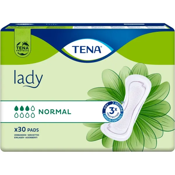 TENA Lady Normal Einlagen für leichte Blasenschwäche 1 Beutel = 30 Stück