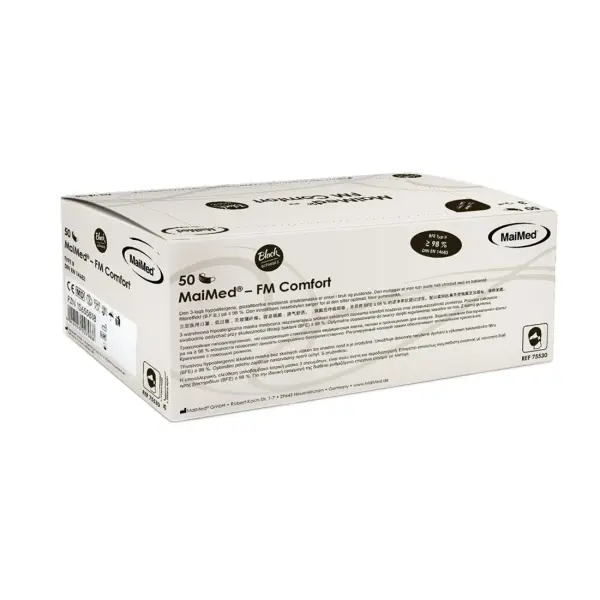 MaiMed FM Comfort Mundschutz Typ II unsteril schwarz 1 Pack = 50 Stück