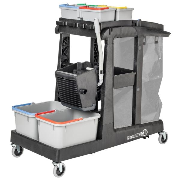 NUMATIC Reinigungswagen EcoMatic EM3A mit Universalpresse