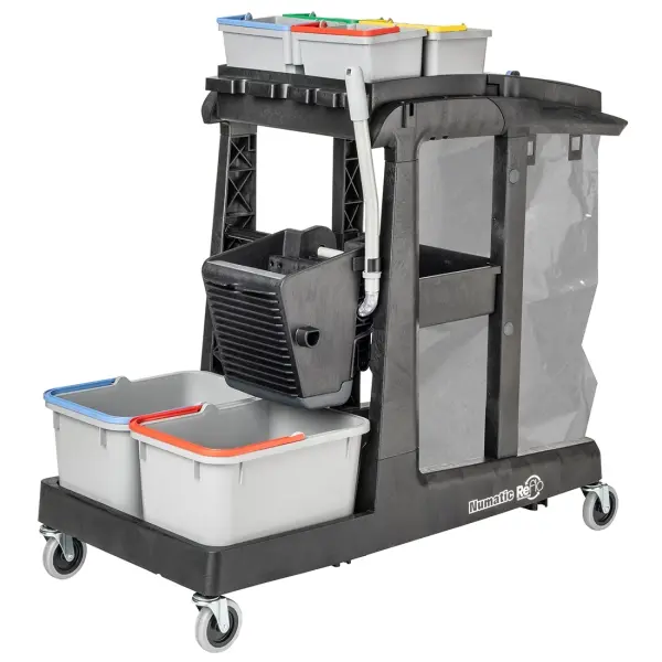 NUMATIC Reinigungswagen EcoMatic EM3A mit Universalpresse 
