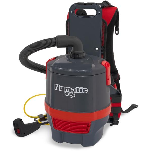 NUMATIC Rucksacksauger Hepa RSV150H mit 15 m Kabel grau-rot