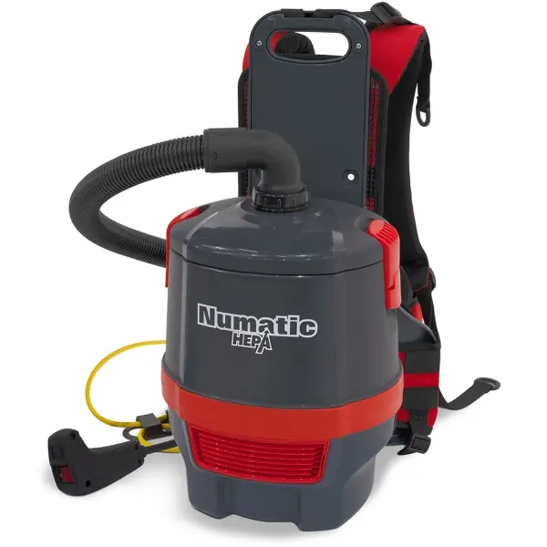 NUMATIC Rucksacksauger Hepa RSV150H mit 15 m Kabel grau-rot